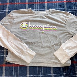 Champion long sleeve crop top